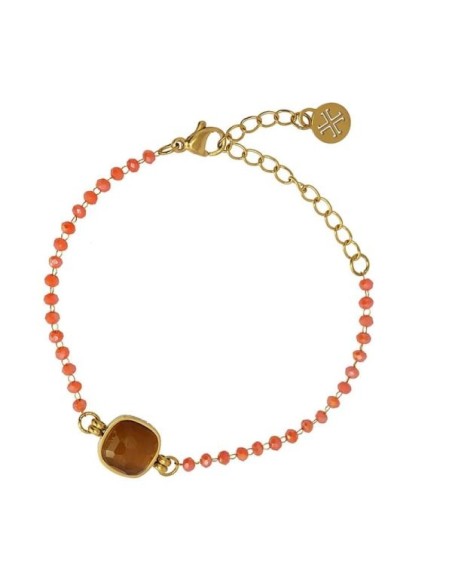 Pulsera Orquídea naranja Anartxy