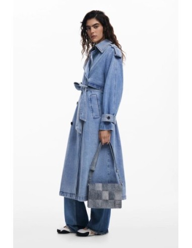 Bolso Desigual Trenzado Efecto Denim