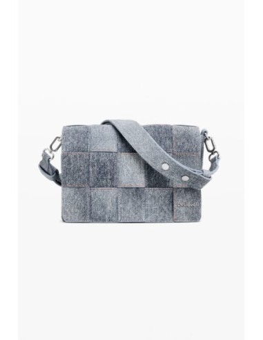 Bolso Desigual Trenzado Efecto Denim