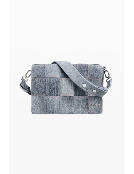Bolso Desigual Trenzado Efecto Denim