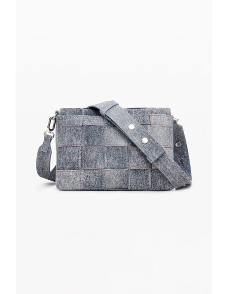Bolso Desigual Trenzado Efecto Denim