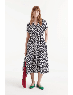 Vestido Midi Compañia Fantástica Estampado Terrazo