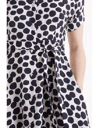 Vestido Midi Compañia Fantástica Estampado Terrazo