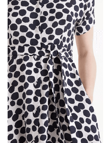 Vestido Midi Compañia Fantástica Estampado Terrazo