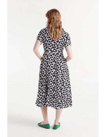 Vestido Midi Compañia Fantástica Estampado Terrazo