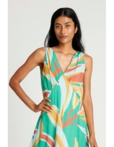 Vestido Midi Wild Pony Estampado Floral Bromelia 2