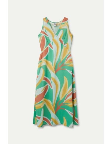 Vestido Midi Wild Pony Estampado Floral Bromelia