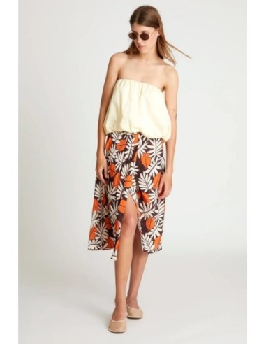 Falda Midi Wild Pony Estampado Floral Vegetal