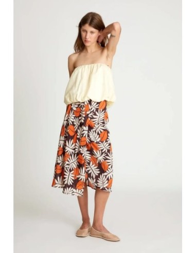 Falda Midi Wild Pony Estampado Floral Vegetal