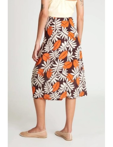 Falda Midi Wild Pony Estampado Floral Vegetal