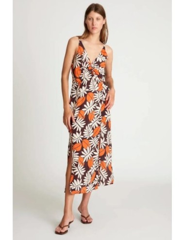 Vestido Midi Wild Pony Estampado Vegetal
