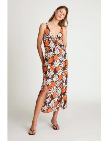 Vestido Midi Wild Pony Estampado Vegetal