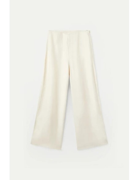 Pantalón Wild Pony Largo Ancho Blanco