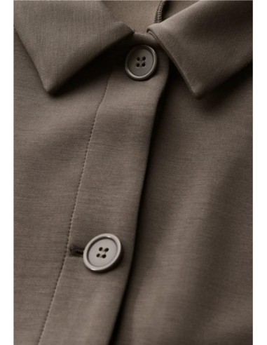 Chaqueta Street One Efecto Seda Marrón