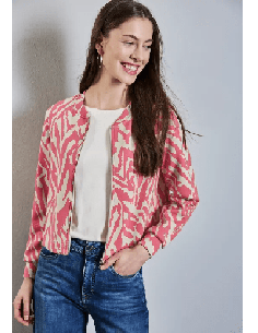 Chaqueta Street One Efecto Seda Con Estampado