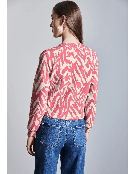 Chaqueta Street One Efecto Seda Con Estampado
