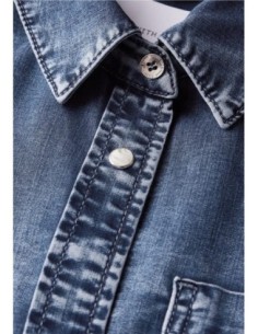 Camisa Street One Vaquera Con Bolsillos 2