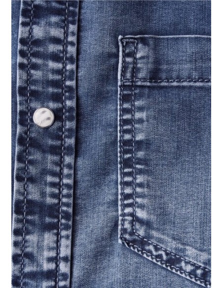 Camisa Street One Vaquera Con Bolsillos