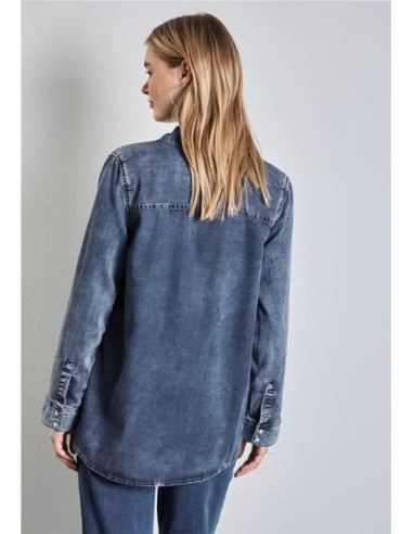 Camisa Street One Vaquera Con Bolsillos