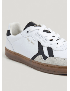 Zapatillas Pepe Jeans De Piel Ball Class Blanco 2