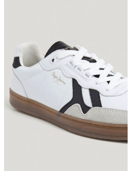 Zapatillas Pepe Jeans De Piel Ball Class Blanco