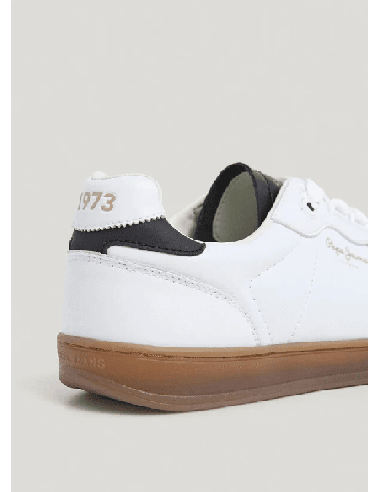 Zapatillas Pepe Jeans De Piel Ball Class Blanco