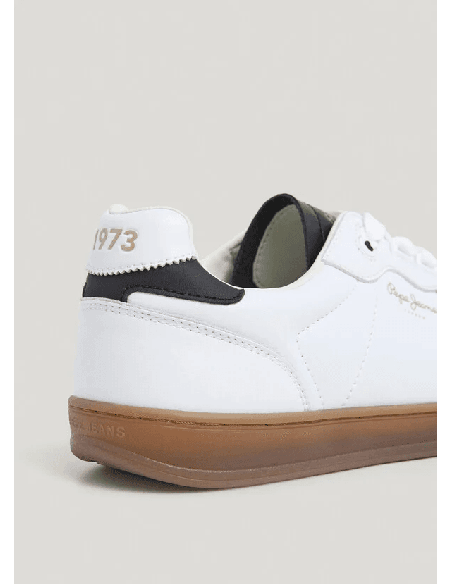 Zapatillas Pepe Jeans De Piel Ball Class Blanco