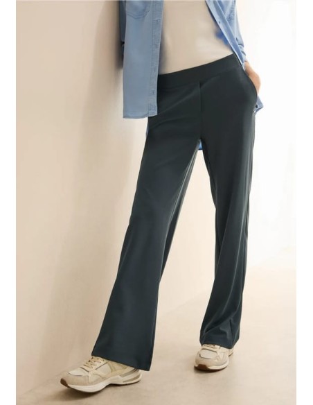 Pantalones CECIL Básicos Pierna Ancha Verde