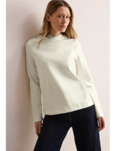 Sudadera Cecil Con Capucha De Sarga Crudo
