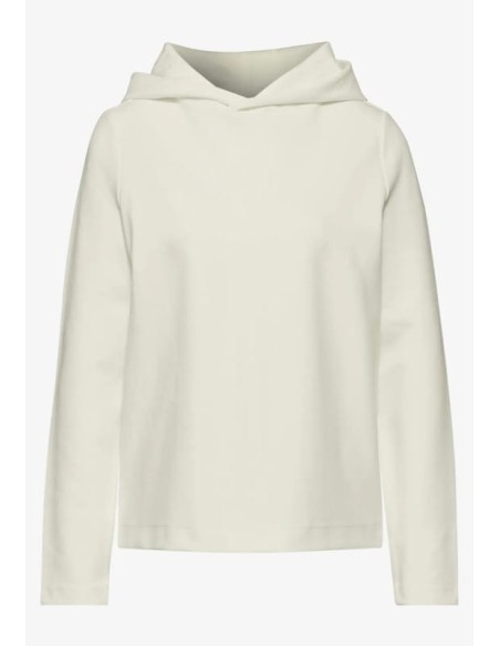 Sudadera Cecil Con Capucha De Sarga Crudo