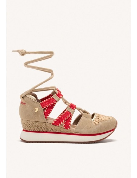 ZAPATILLAS ABIERTAS GIOSEPPO CUÑA RAFIA GRISWOLD