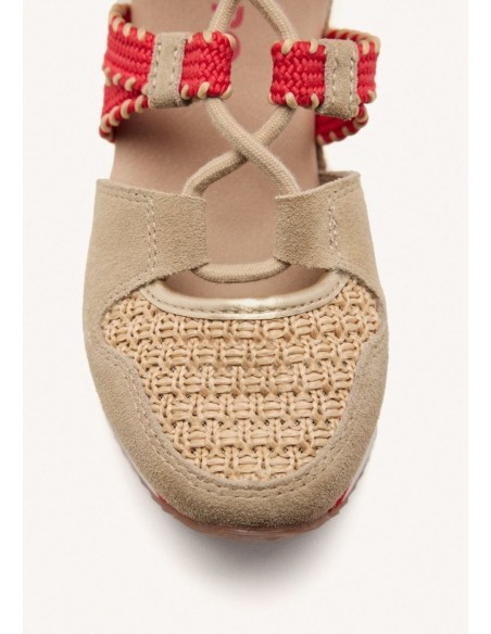 ZAPATILLAS ABIERTAS GIOSEPPO CUÑA RAFIA GRISWOLD