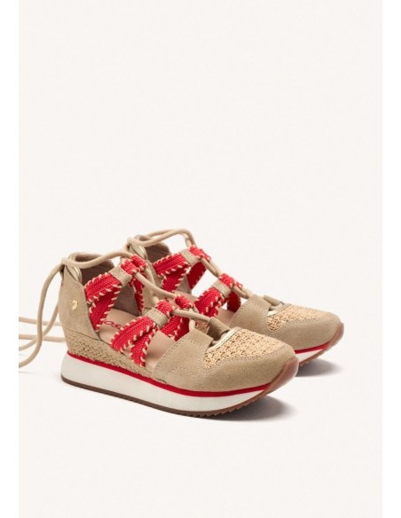 ZAPATILLAS ABIERTAS GIOSEPPO CUÑA RAFIA GRISWOLD