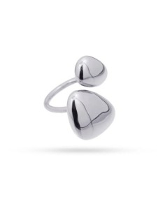 Anillo Anartxy Waves Two Plateado