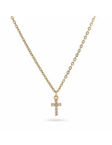 Collar Anartxy Charming Cross Dorado