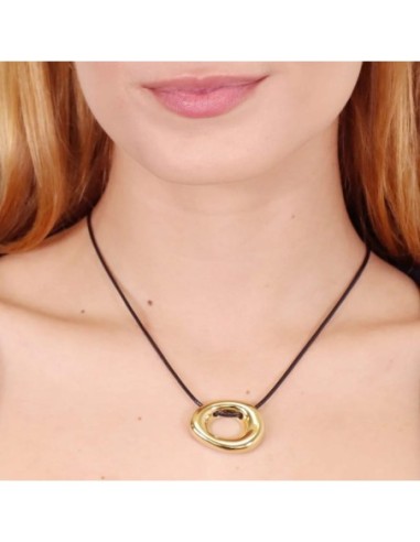 Collar Anartxy Waves Hollow Pebble Dorado