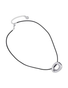 Collar Anartxy Waves Hollow Pebble Plateado