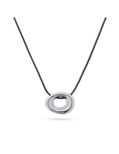 Collar Anartxy Waves Hollow Pebble Plateado 2