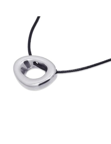 Collar Anartxy Waves Hollow Pebble Plateado