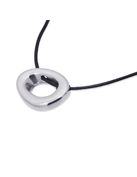Collar Anartxy Waves Hollow Pebble Plateado