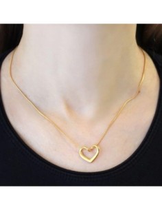 Collar Anartxy Waves Heart Dorado 2