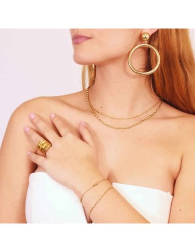 Pulsera Anartxy Summer Essentials Mini Seeds Dorado