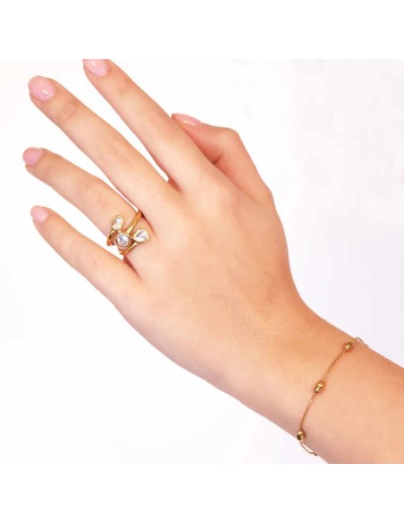 Pulsera Anartxy Summer Essentials Seeds Dorado