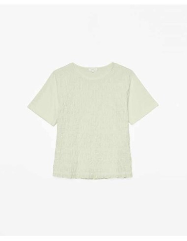 Camiseta Yerse Detalle Fruncidos Verde