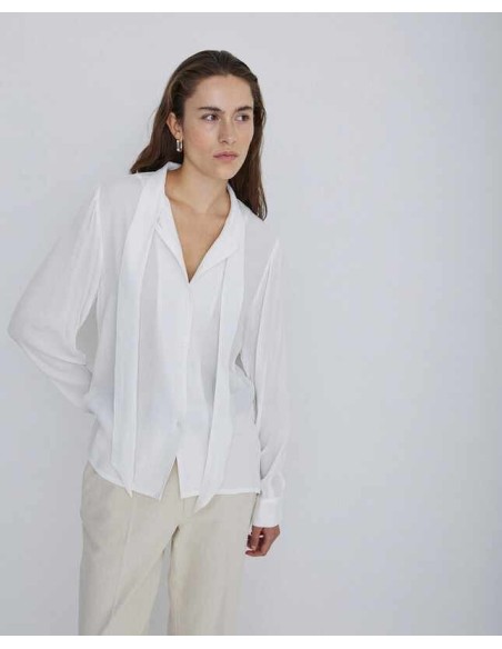 Camisa Fluida Lazo YERSE Crudo