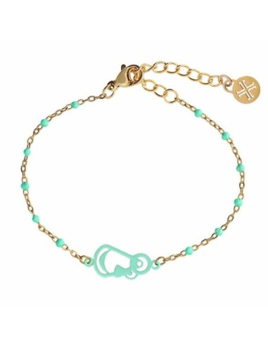 Pulsera Anartxy Virgen Del Pino Turquesa