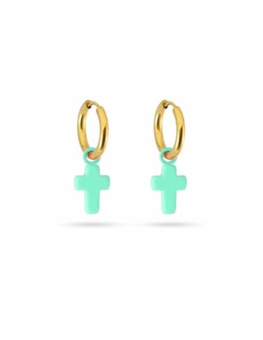 Pendientes Anartxy Cruz Latina Turquesa