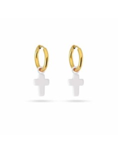 Pendientes Anartxy Cruz Latina Blanco