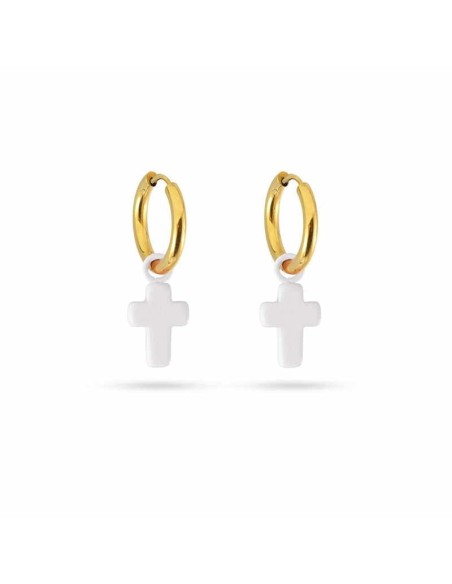 Pendientes Anartxy Cruz Latina Blanco