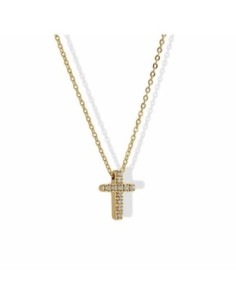 Collar Anartxy Cruz Circonitas Dorado